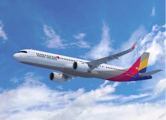 아시아나항공 A321 NEO 항공기. 아시아나항공 제공